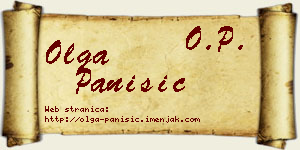 Olga Panišić vizit kartica